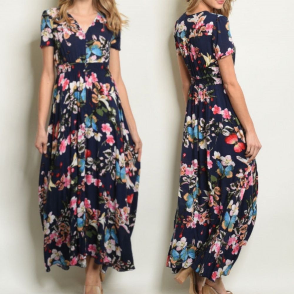 Twilight Garden Butterflies & Plumerias Dress! <3 - Picture 2 of 7